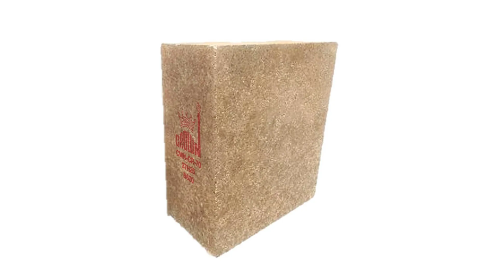 Crown CWN-CR-70 fired alumina-SiC brick with the red Crown stencil