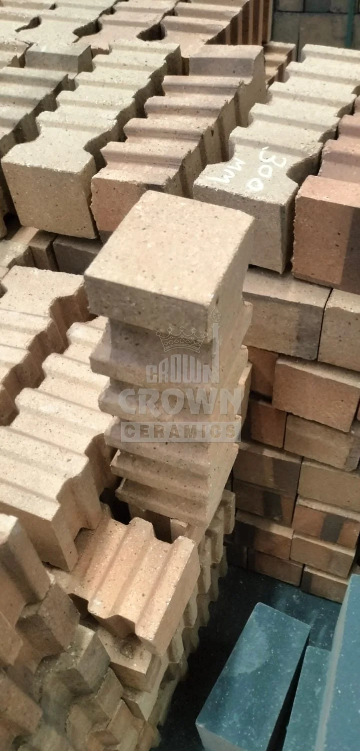 Stacks of ceramic anchors ready for dispatch