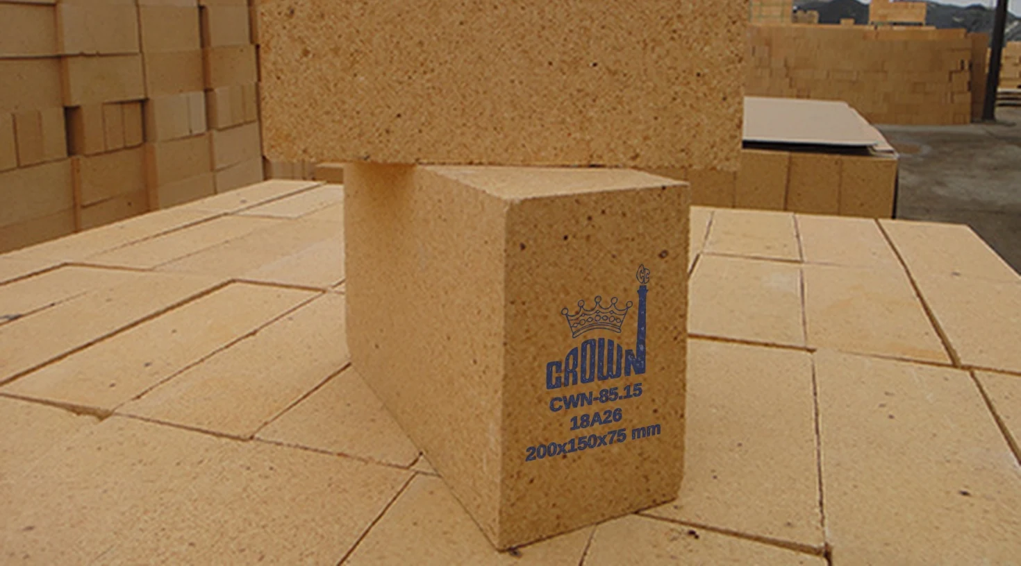 Crown CWN-85.15 high alumina brick with the Crown stencil